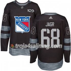 New York Rangers tröja Jaromir Jagr 68 1917-2017 100th Anniversary Adidas Svart Authentic - NHL Tröjor Herr